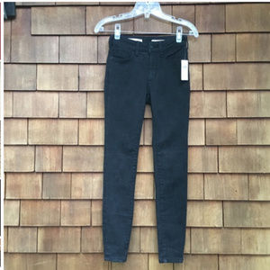 Pilcro High-Rise Ankle Denim Leggings Black 25